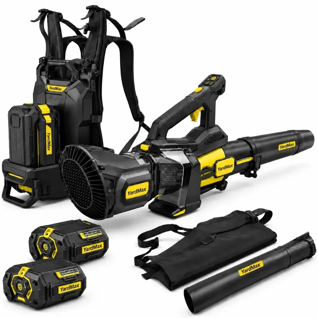YardMax 2-in-1 cordless leaf blower and vacuum with dual battery